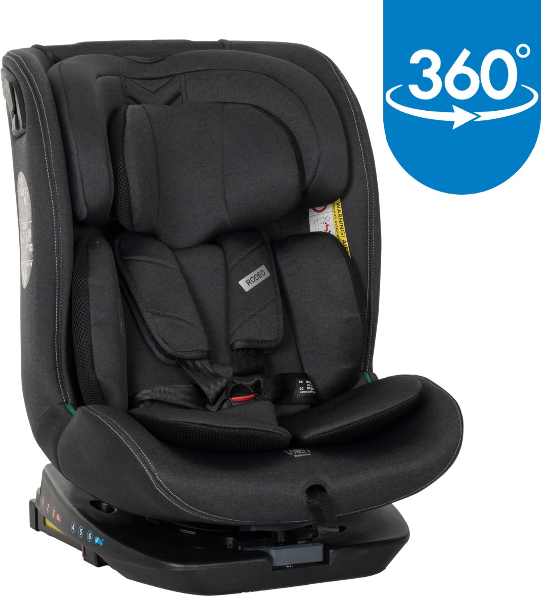 Lorelli Rodeo Black 40-150 cm 360° i-Size Autostoel
