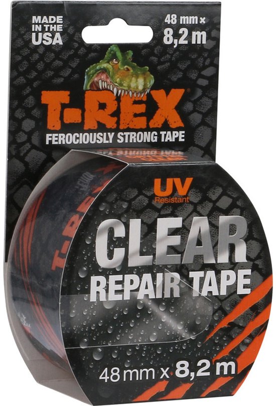 T-Rex 820-48 Transparent Tape, Flexible Armor Tape For Invisible Repairs And Fixings, Weatherproof And Versatile, 48mm X 8.2m - View #6