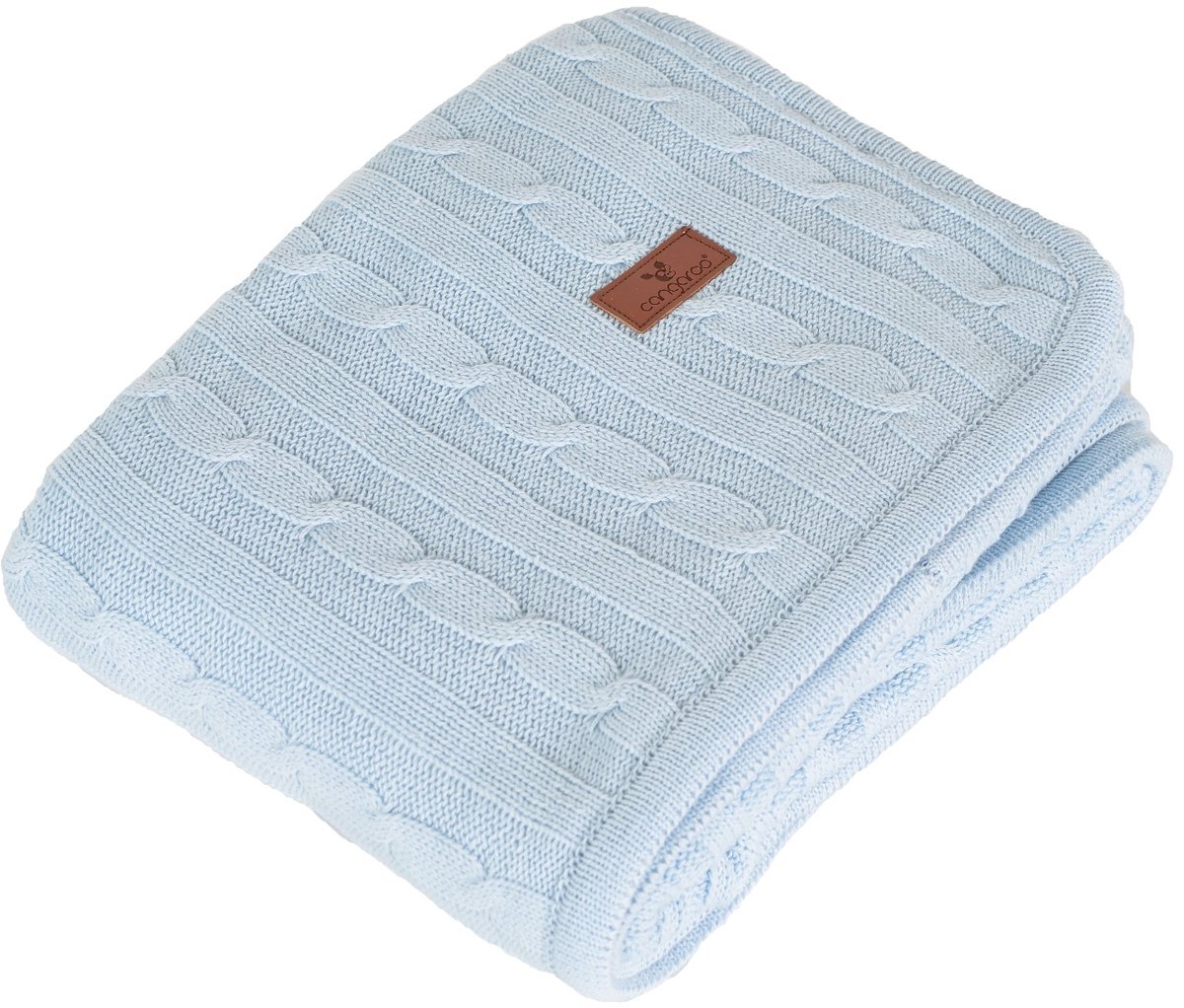 Cangaroo Sherpy Blue 75 x 100 cm Wiegdeken