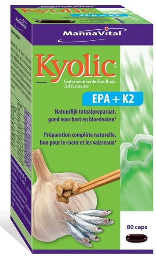 Mannavital Kyolic EPA & K2 80 Capsules