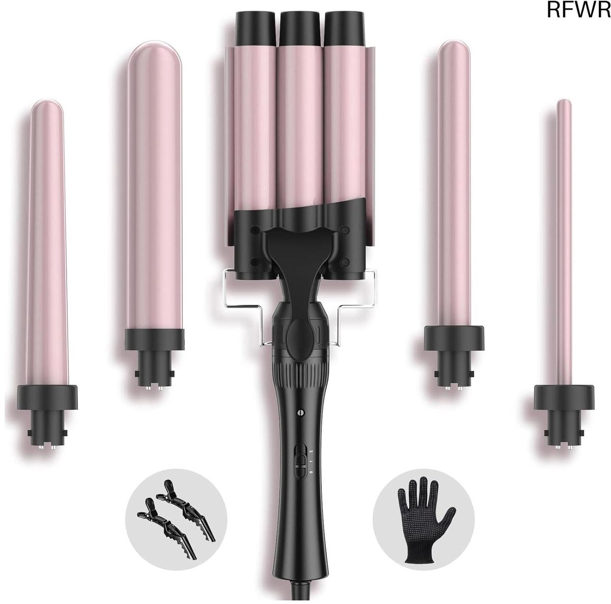 RFWR® Professionele 5-in-1 krultang voor veelzijdige styling