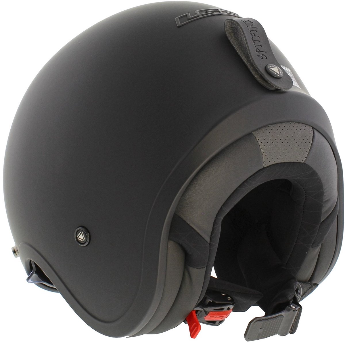LS2 OF599 Spitfire II helm mat zwart L special edition inclusief klep – foto 4