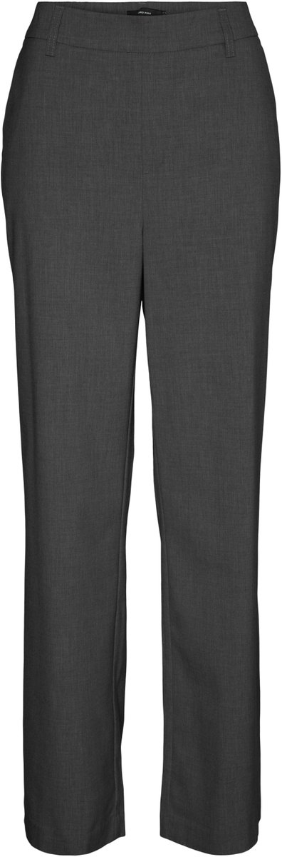 Vero Moda Women's Trousers Vmmaya Mr Straight Solid Pant Noos, Grey pinstripe / Detail: melange