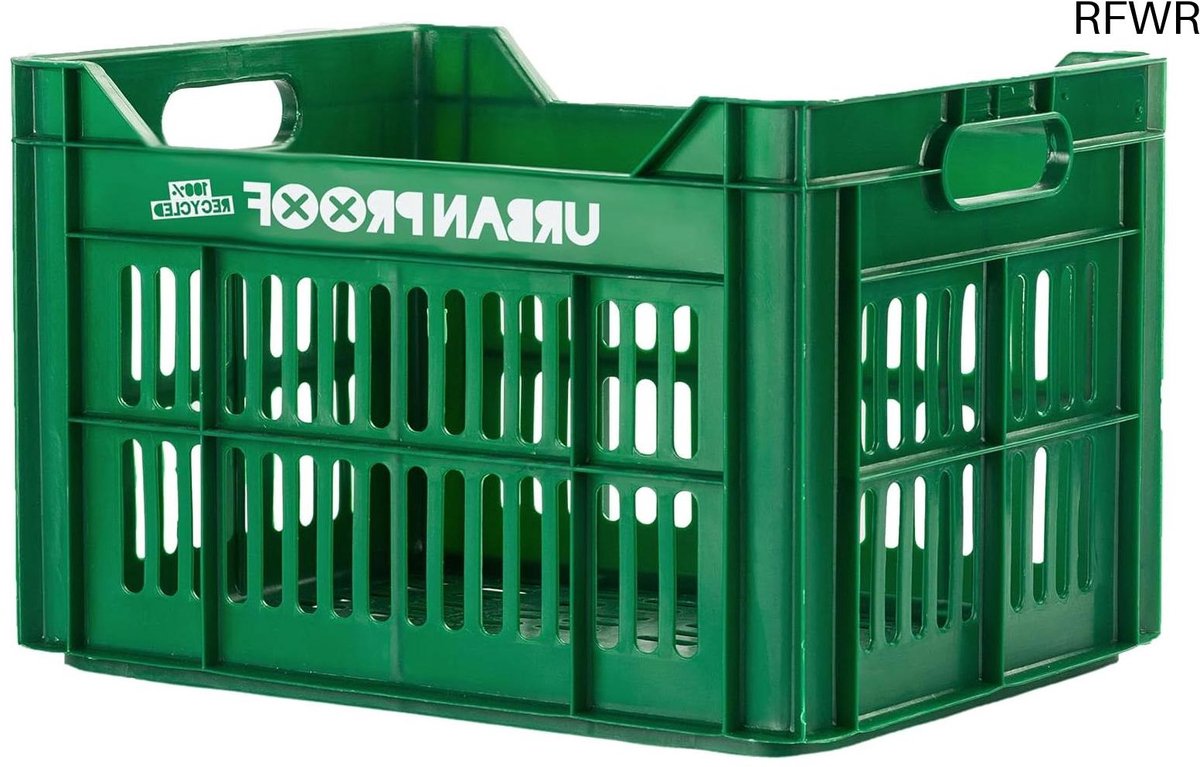 RFWR® Fietskrat 30L gerecycled Legergroen