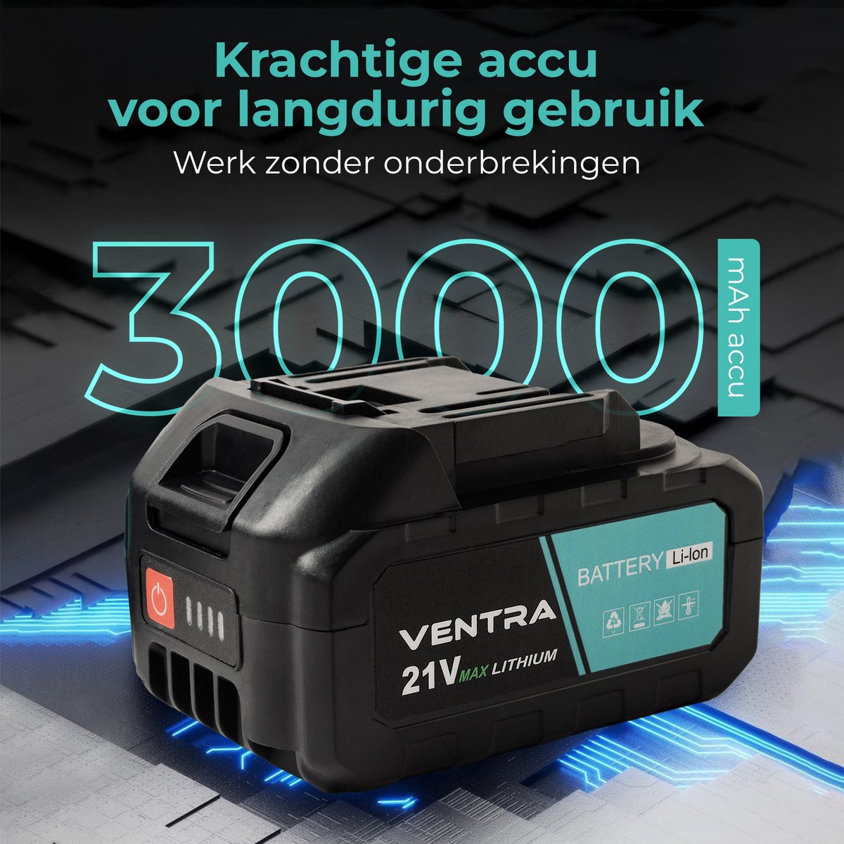 VENTRA Mini Kettingzaag 21V – 2 accu's & 4 kettingen thumbnail 5