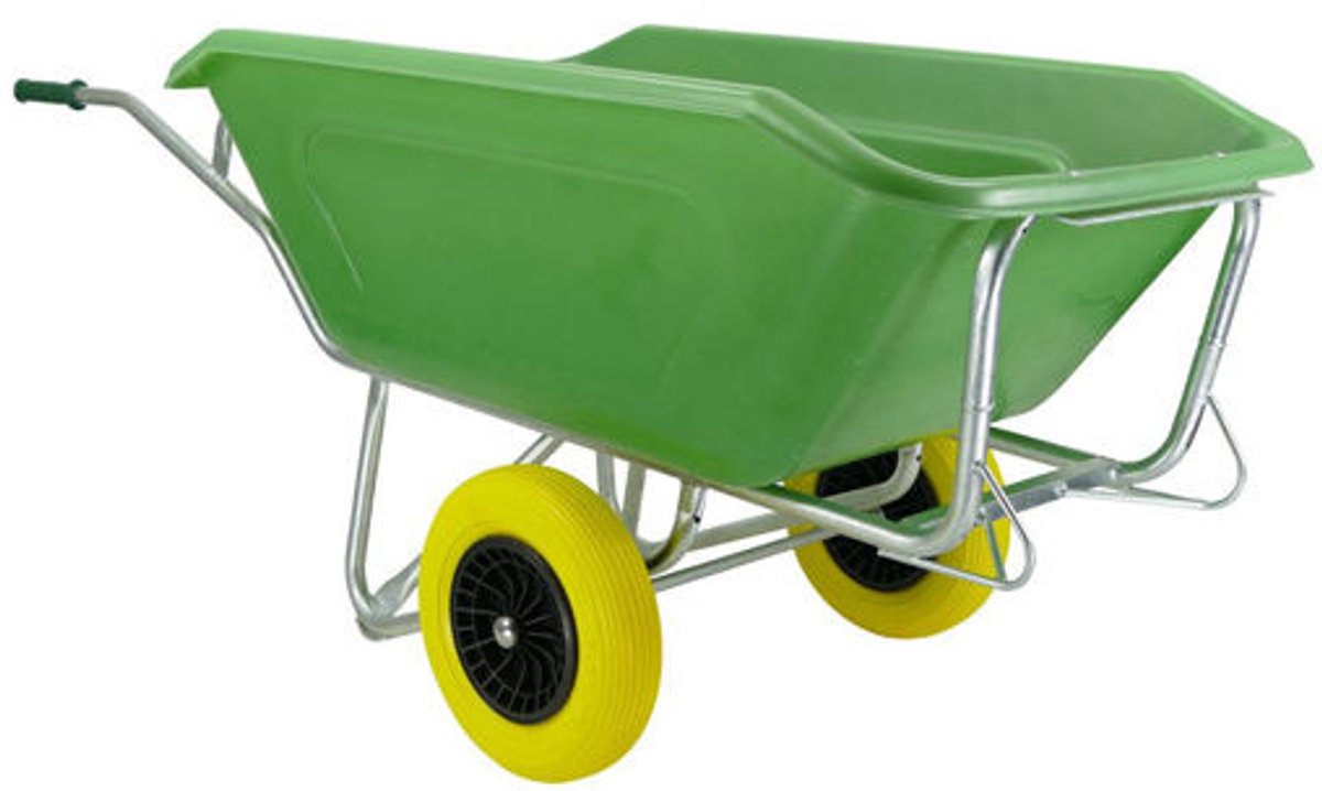 Fort Kruiwagen F&S 350/2 met 2 luchtbanden | 350 liter | 300 kg draagvermogen