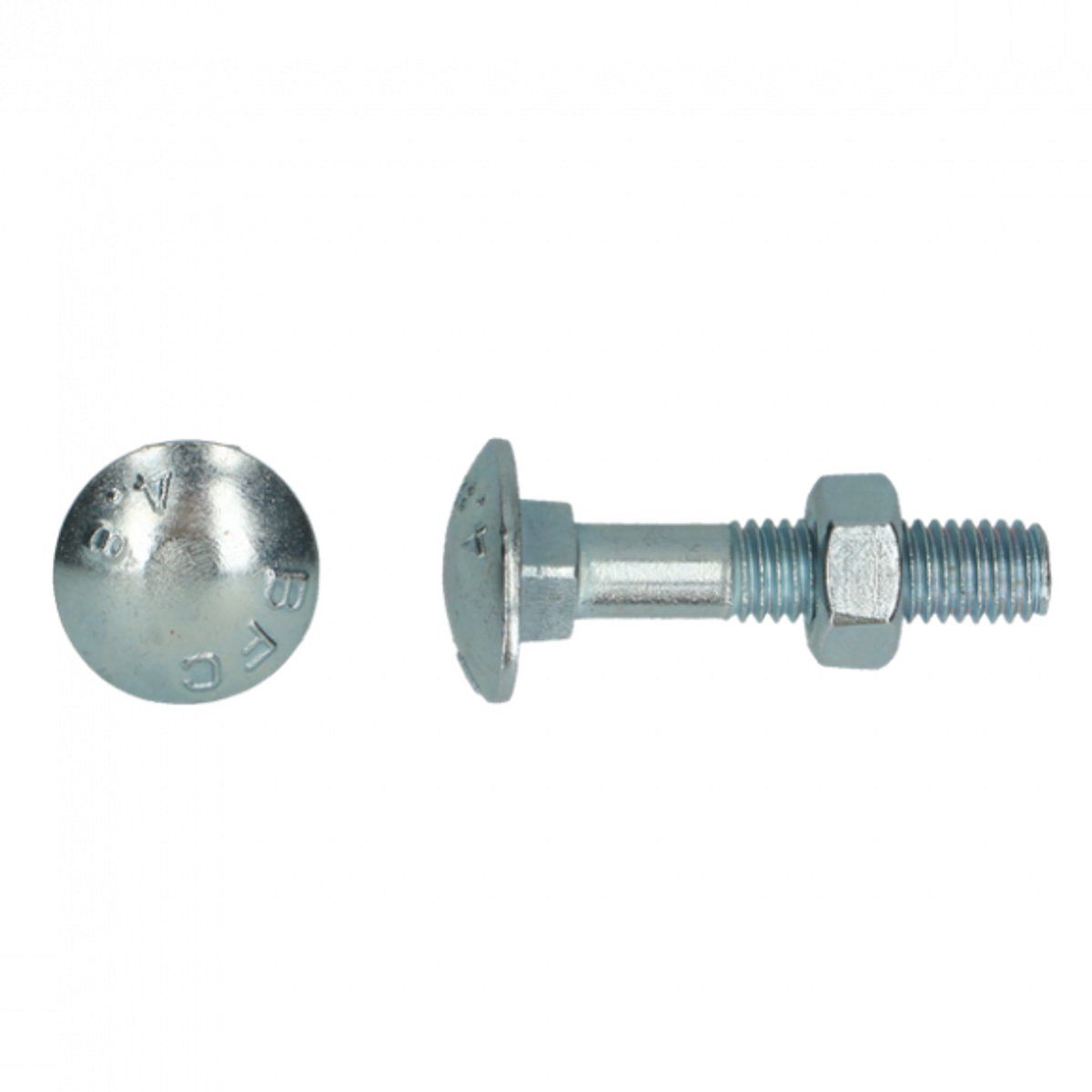 Berner-Houtbout 4.8 DIN 603/555 M 8x80 Zn (deeldraad) x 100stuks