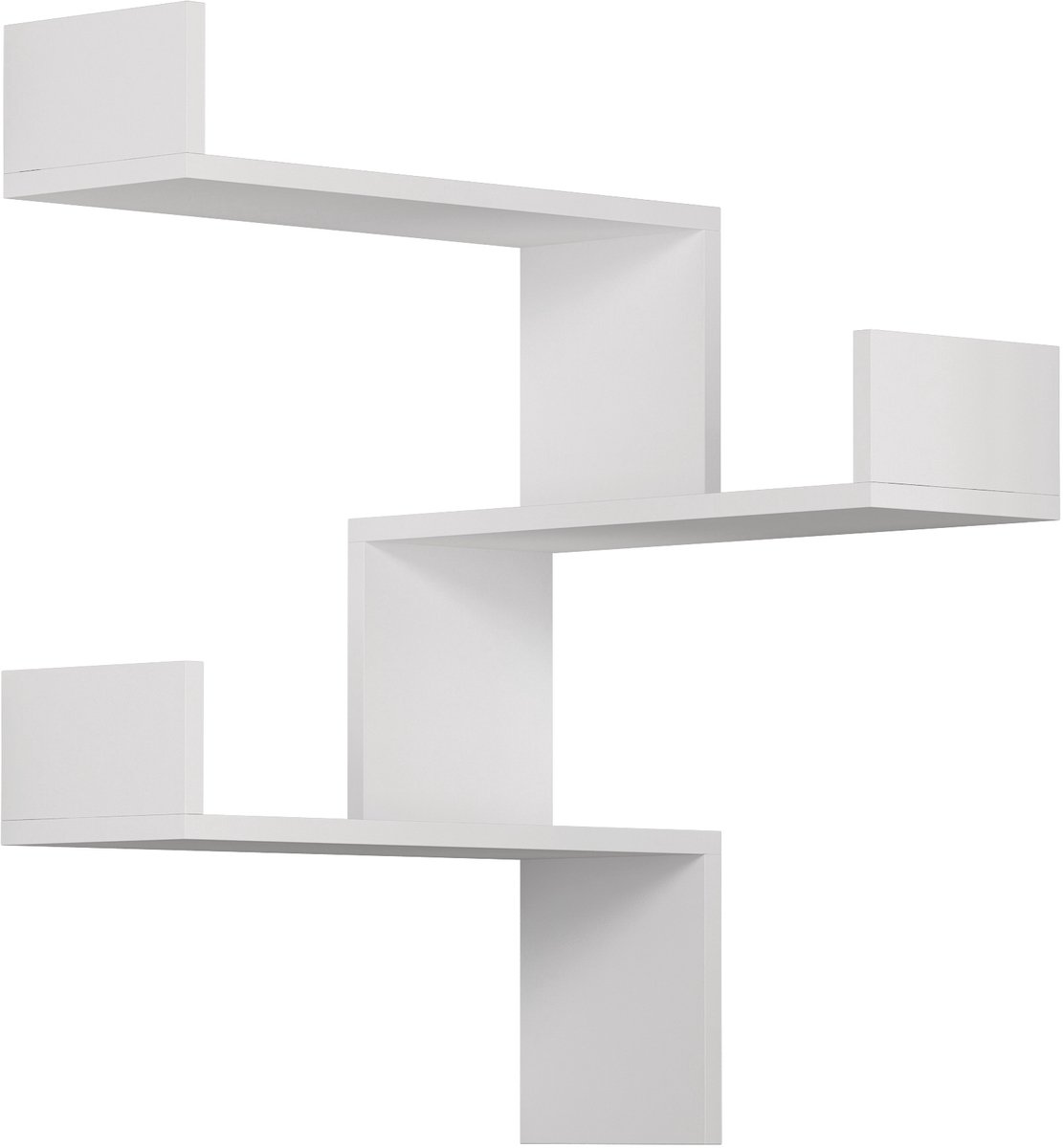 Hocus Picus Zwevende Wandplank 3 Planken - Wit - 60 cm