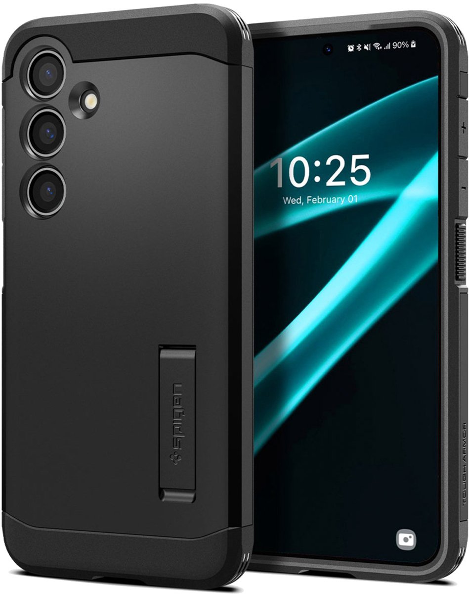 Spigen Hoesje geschikt voor Samsung Galaxy S24+ - Tough Armor - Zwart