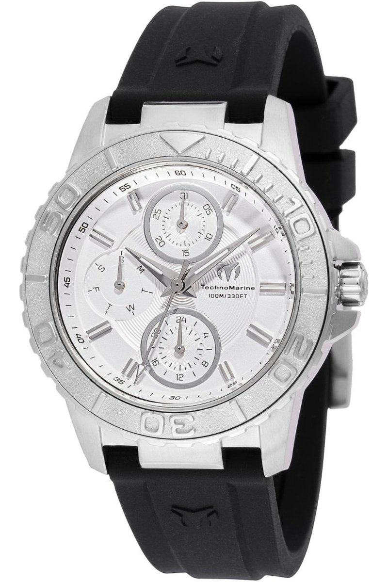 TechnoMarine Sea TM-725011 Dames Horloge - Waterdicht - Analoog - Quartz Uurwerk - Roestvrij Staal met zilveren Wijzerplaat - 36mm