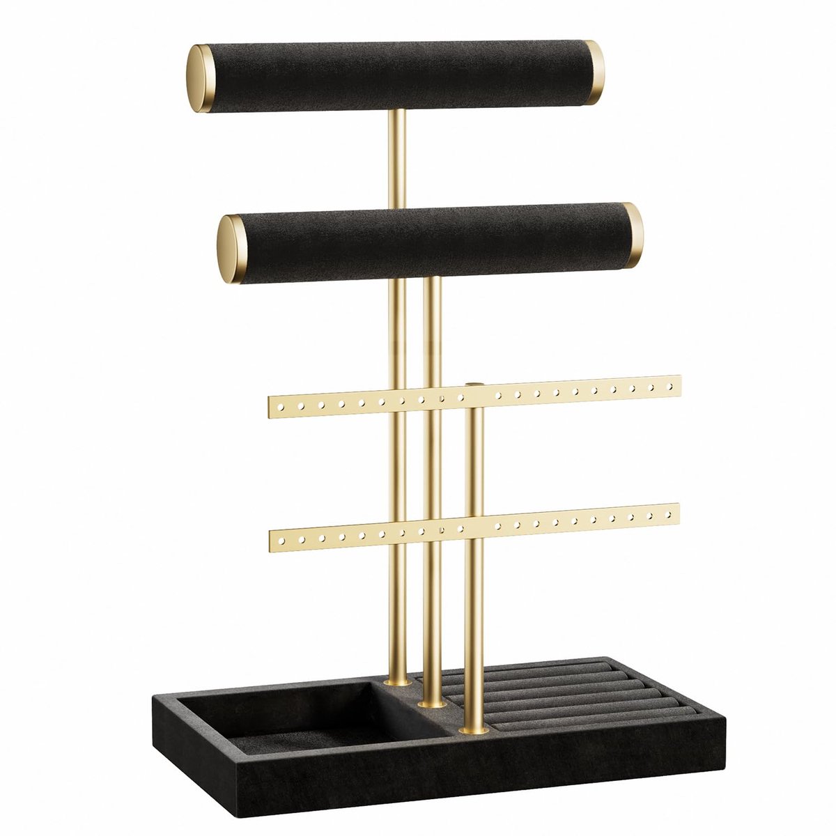 Ibenzoa® Sieradenstandaard met Drie Niveaus voor Optimaal Organiseren en Presenteren van Sieraden en Accessoires