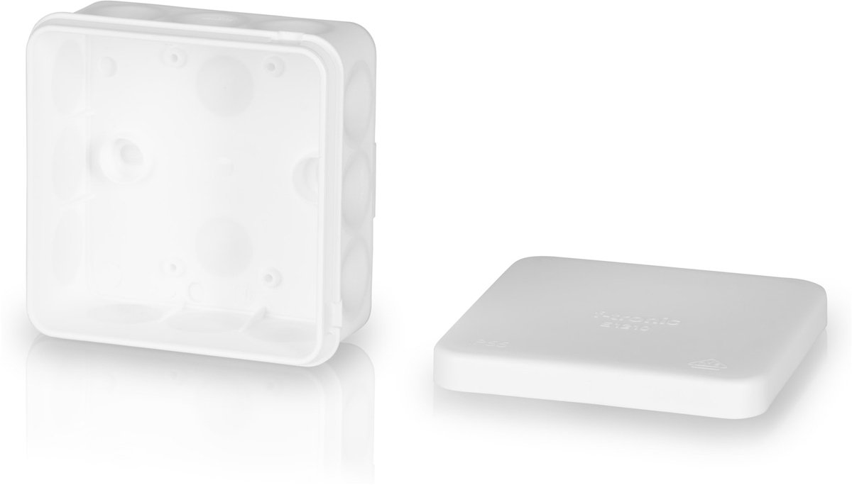 F-TRONIC verdeeldoos E1210, 80x80x37 mm, wit