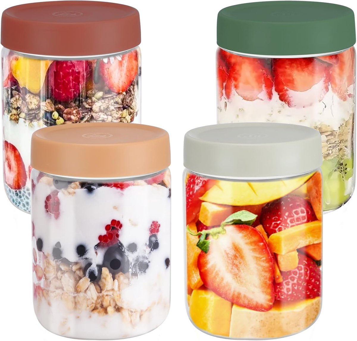 MKSS® Meal Prep Bakjes Glas - Vershoudbakjes - Mason Jar