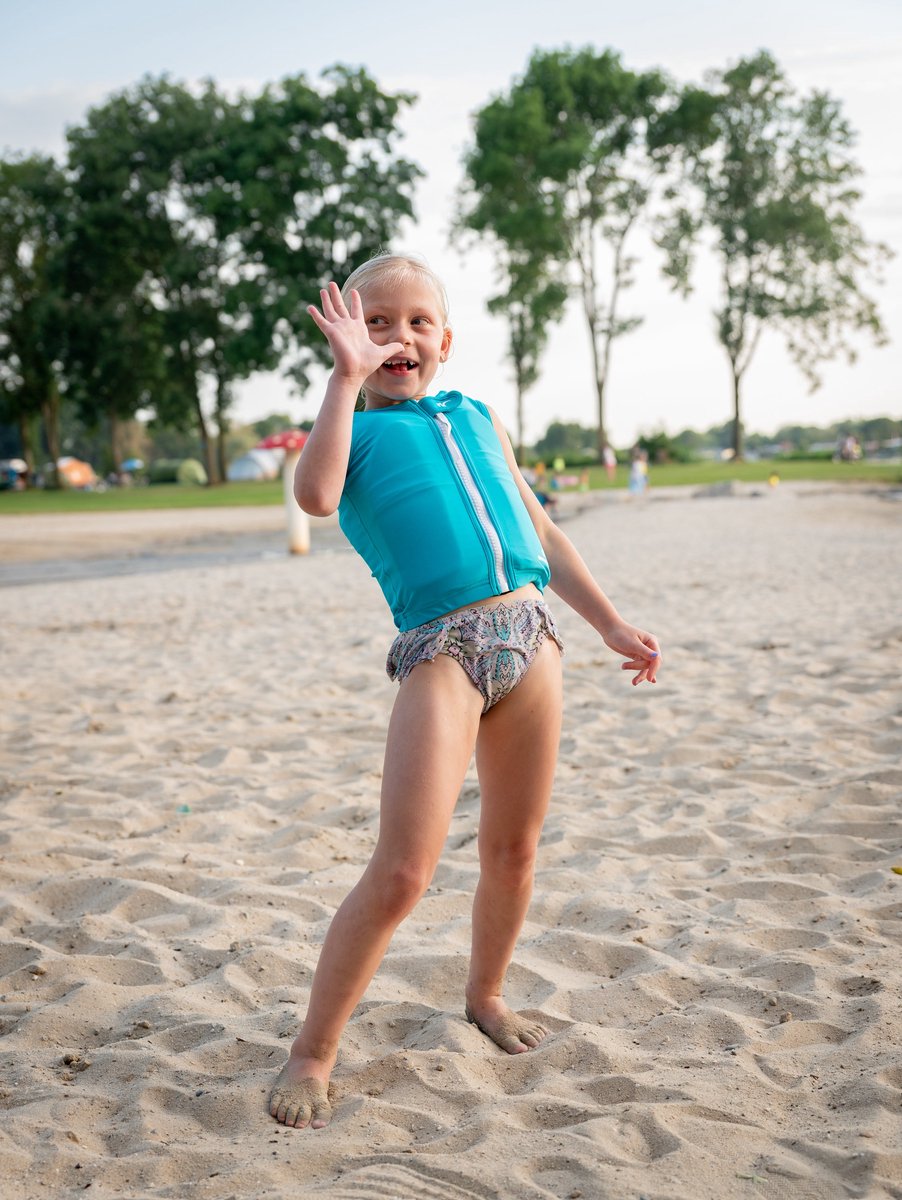 Watrflag swim suit Marseille Kids Turquoise - zwemvest / drijfvest voor kinderen — afbeelding 12