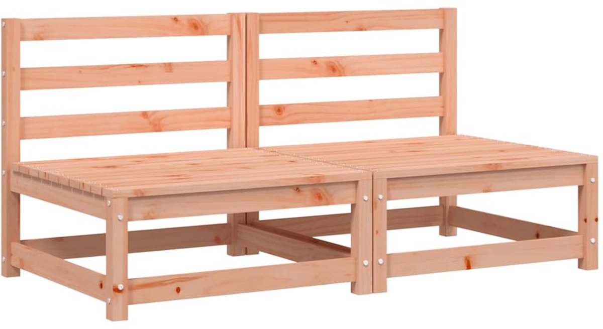 vidaXL - Tuinbank - zonder - armleuningen - 2 - st - 70x70x67 - cm - douglashout