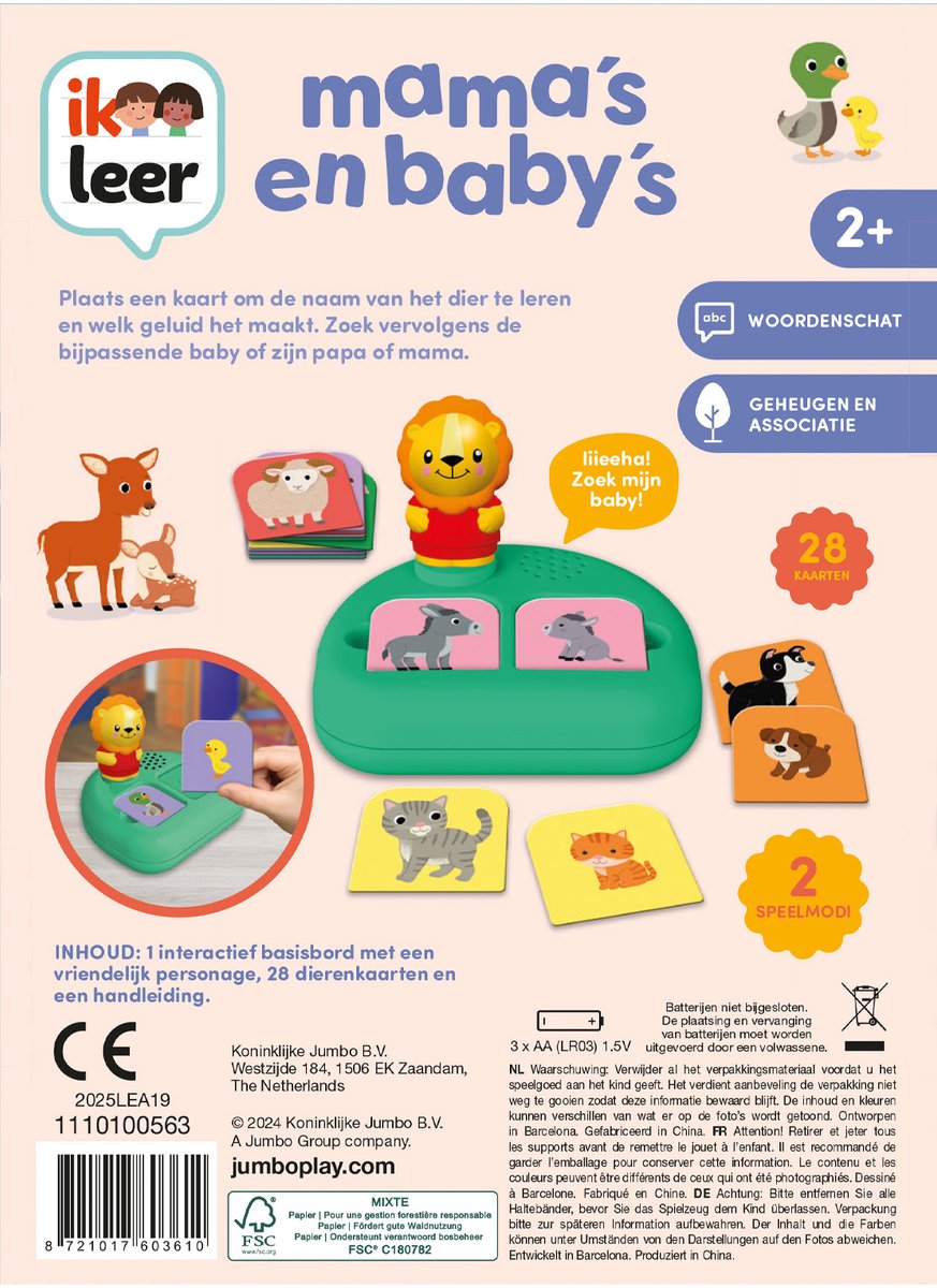 Ik Leer - Mama's en Baby's - Vanaf 2 jaar - Educatief speelgoed - Spelenderwijs leren — afbeelding 4