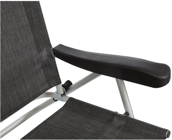 Brunner Opvouwbare Strandstoel Siren - Grijs - Aluminium Frame - Verstelbare Rugleuning (4 Posities) - Geïntegreerd Hoofdkussen - 3,6 kg - 110 kg Draagkracht van Brunner — afbeelding 5