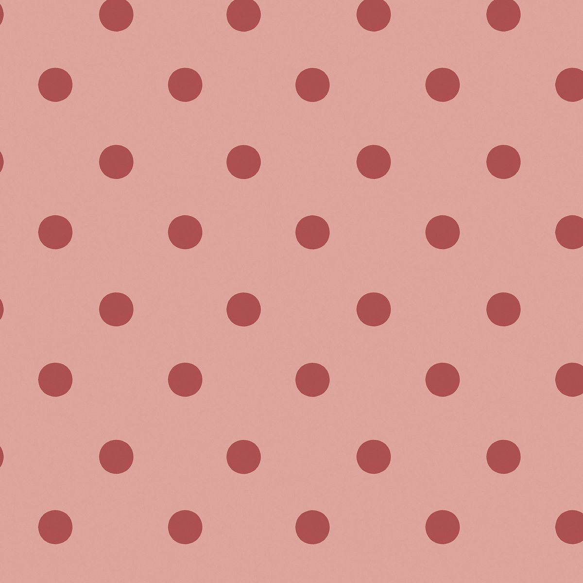 Cath Kidston Vliesbehang Button Spot Pink & Red