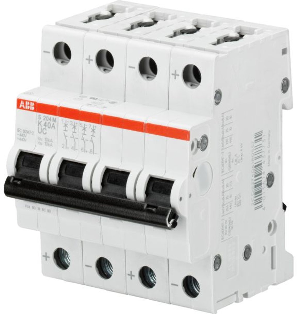 ABB Installatieautomaat voor hogere (gelijk)spanningen 4polig, 35A 400VAC,