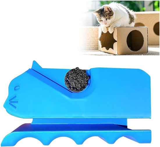 Kartonnen snijder voor katten – draagbaar snijgereedschap voor krabpaal | verstelbare kattensnijder voor thuis en kantoor