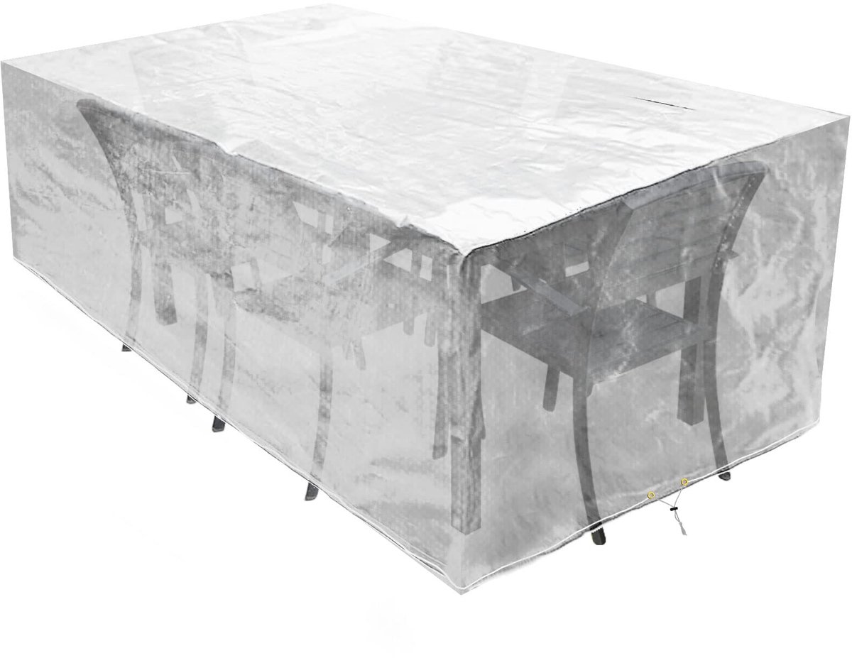 Ibenzoa® Waterbestendige Beschermhoes voor Tuinmeubelen met Anti-UV en Ademend Materiaal, Transparant