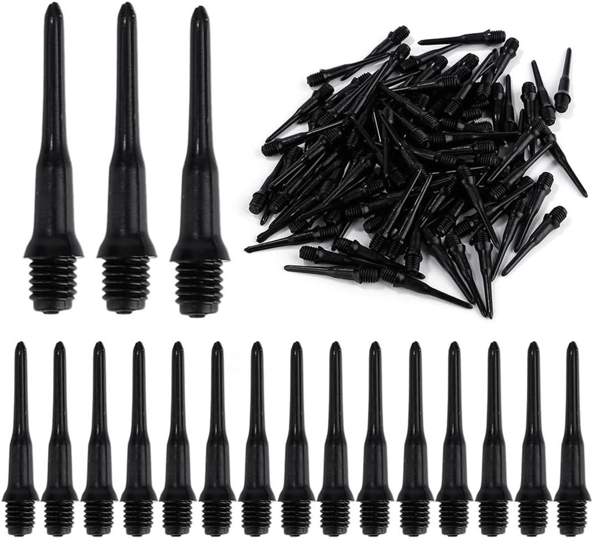 Allecto Plus - Kunststof Dartpunten 50 stuks voor Elektronisch Dartbord - Zwart