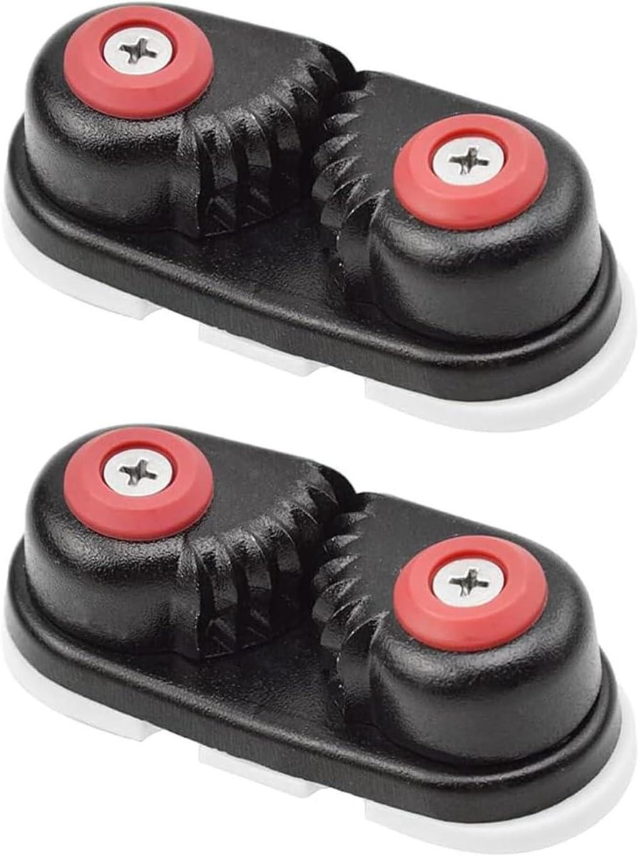 Allecto Plus - Aluminium Cam Cleat voor Boten - Set van 2 - Geschikt voor Zeilboot, Zeilen, Kajak - Snel en Eenvoudig te Gebruiken - Boot Accessoire