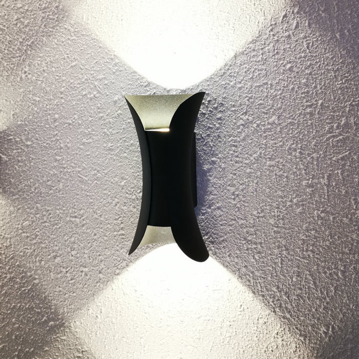 CHIWIN Moderne LED Wandlamp Buiten & Binnen – Up & Down Lichtstraal – Waterdicht Aluminium Wandverlichting voor Tuin, Badkamer & Woonkamer – Warm Wit 3000K