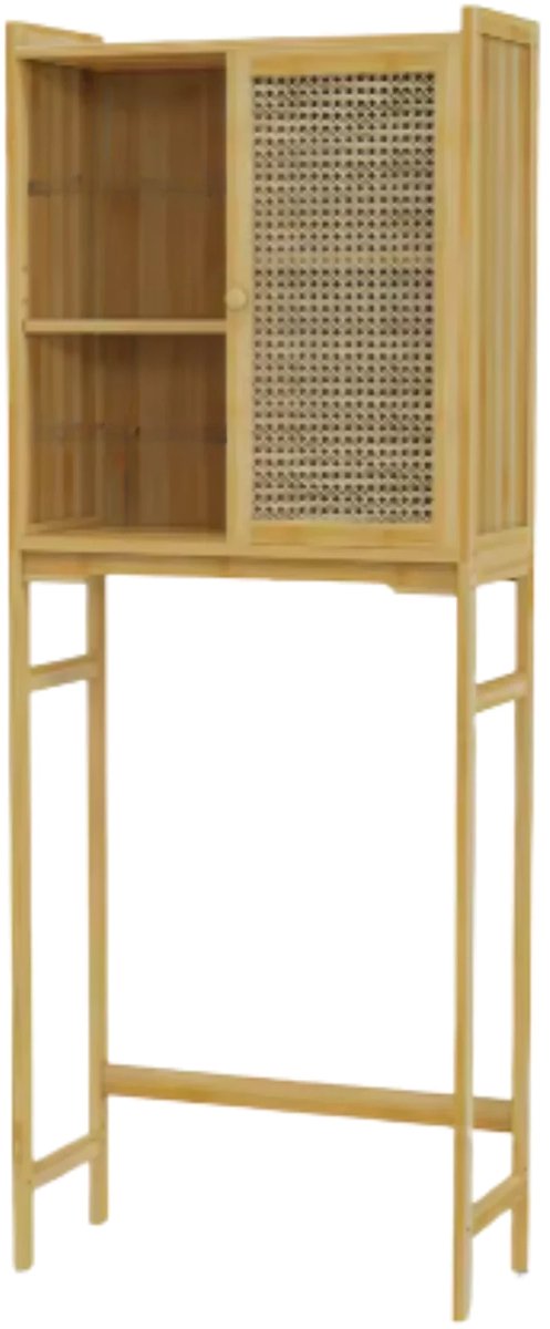 Wasmachine ombouw - Meubelkast voor wc - Opbouwmeubel - Droger - 155x60cm