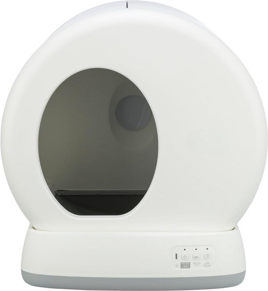 Popur X5 Zelfreinigende kattenbak, automatische kattenbak, geschikt voor grote en meerdere katten, met een extra grote kattenbak en een geurabsorberende vuilnisemmer