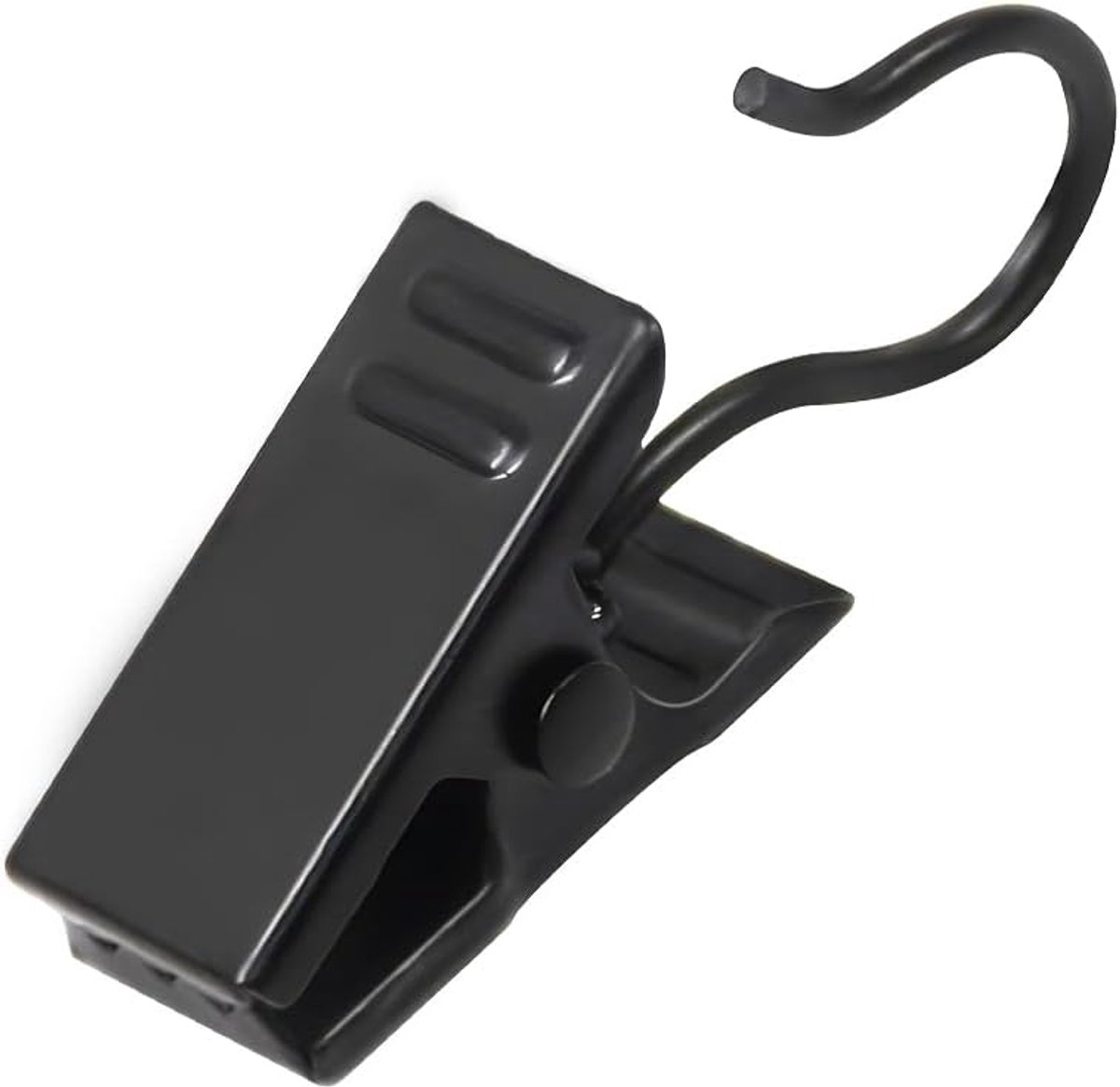Hangende kleine gordijnclips - 60 stuks zwarte buitenlampcliphaken voor kerstverlichting, 
