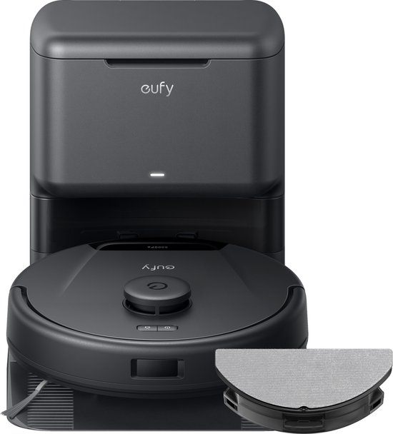 eufy Clean L60 Hybrid SES Robotstofzuiger met dweilfunctie - Robot Vacuum - 5.000 Pa Zuigkracht, Met automatisch leegstation, Bestuurbaar via smartphone
