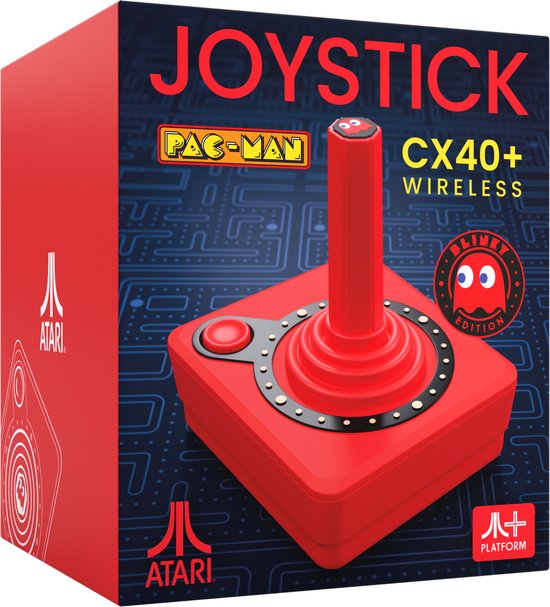 Pac-Man CX-40+ - Joystick sans fil - Rouge (Édition Blimey)