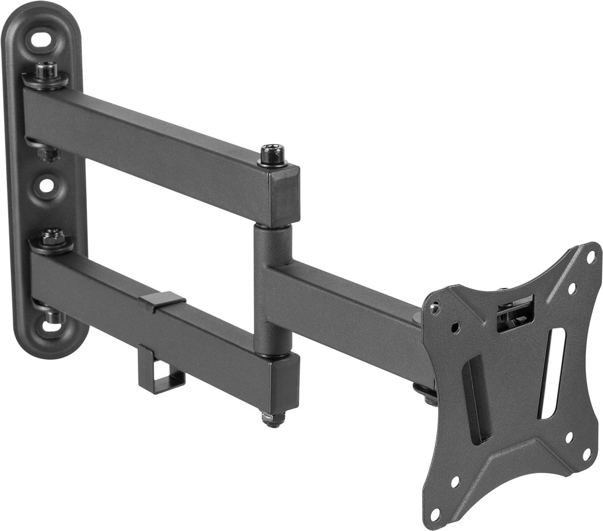 RICOO Monitor Mount Wandmontage Draaibare Schermbeugel Monitorbeugel voor 13-27 inch Platte Monitorarm Kantelbaar S7211 Computer Gebogen PC Scherm Wandmontage VESA 75 x 75 & 100 x 100