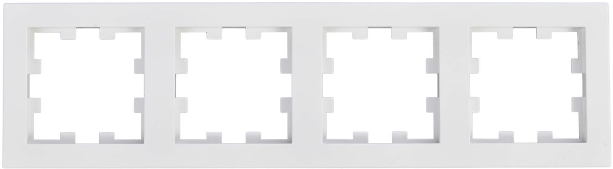 Panasonic WDTF00042WH Karre Plus 55 afdekraam 4-voudig zuiver wit 55x55 mm