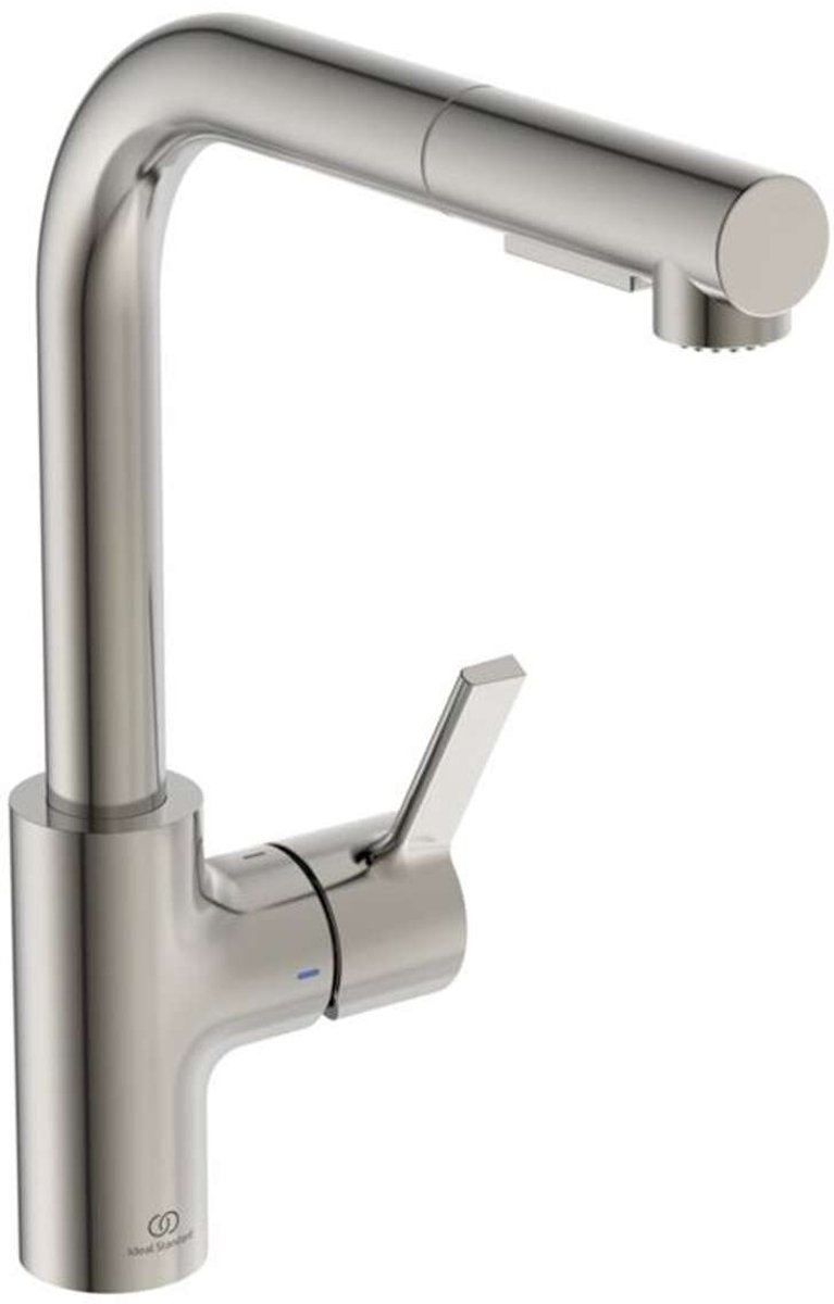 Ideal Standard Gusto - Keukenkraan met uittrekbare vuistdouche, chroom BD420GN