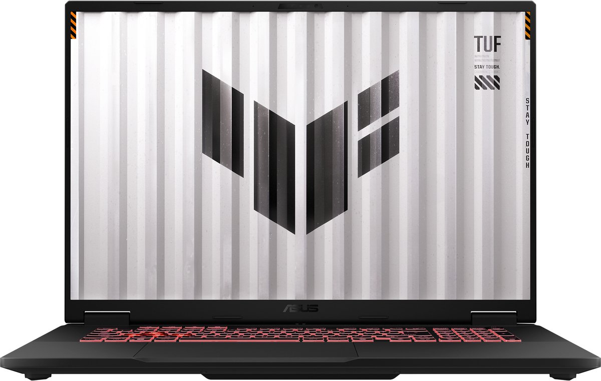 ASUS TUF Gaming A18 FA808UP-S8072W AMD Ryzen™ 7 260 Laptop 45,7 cm (18") WUXGA 32 GB DDR5-SDRAM 1 TB SSD NVIDIA GeForce RTX 5070 Wi-Fi 6E (802.11ax) Windows 11 Home Nederlands Grijs