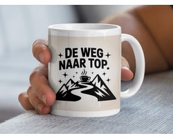 De Weg Naar Top Mok, Avontuurlijke Mok, Motivatie Mok, Koffie Mok, Cadeau Idee, Berg Mok, Perfecte Mok, Koffieliefhebber Mok, Unieke Mok