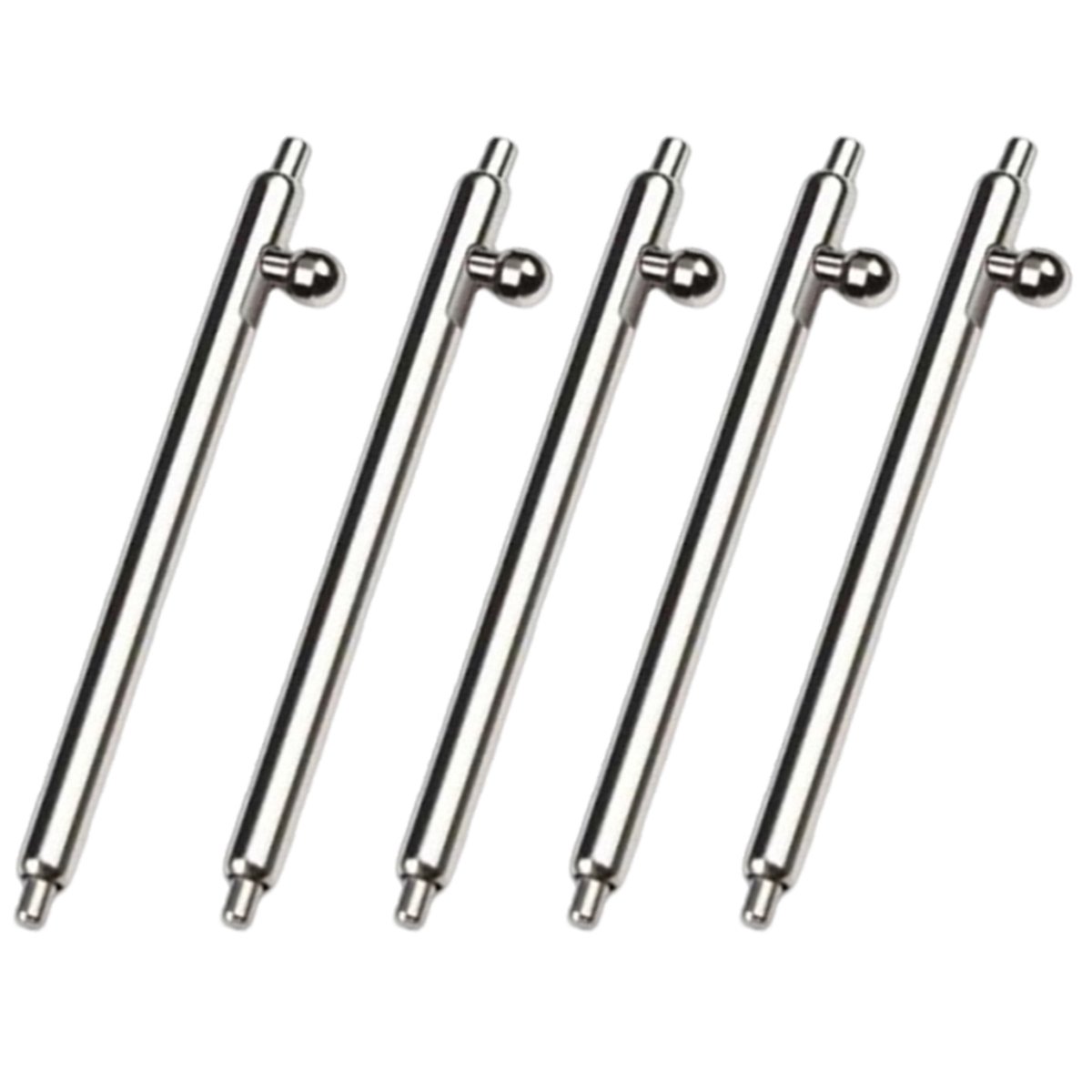5 stuks - bandconnector - horlogebandveerstaafjes, horlogebandveerstaafjes - zilver - 22 mm