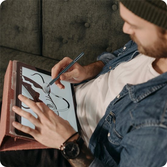 Cazy Universele Stylus Pen / Stylus Pen Tablet - Touchscreen Compatible - Hoogwaardig materiaal - Beeldscherm Vingerafdruk Vrij - 4mm - Zwart van Cazy — afbeelding 4