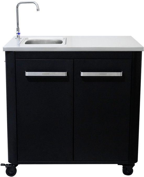 Cozze® Spoelmodule 90 cm — gootsteen & kraan