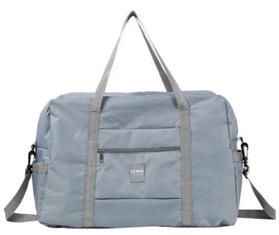 Reistas - Weekendtas dames - Reistas 40x30x20 - Handbagagetas - Handbagage - Underseater geschikt voor Transavia, TUI, Wizzair, Eurowings, Easyjet - Grijsblauw