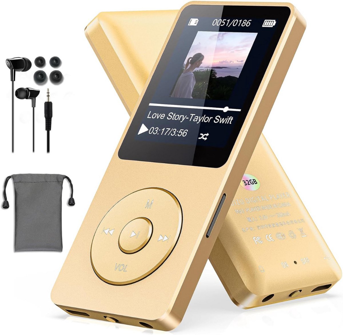 DailySupplies® MP3 Speler Bluetooth - FM-Radio - Goud