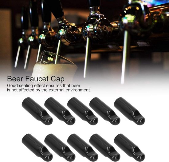 Pack of 10 Beer Tap Cap Rubber Covers for Beer Keg Barrel Beer Tap Barrel Caps Rubber Tap Pacifier Sanitary Cover van Merkloos	 — afbeelding 2