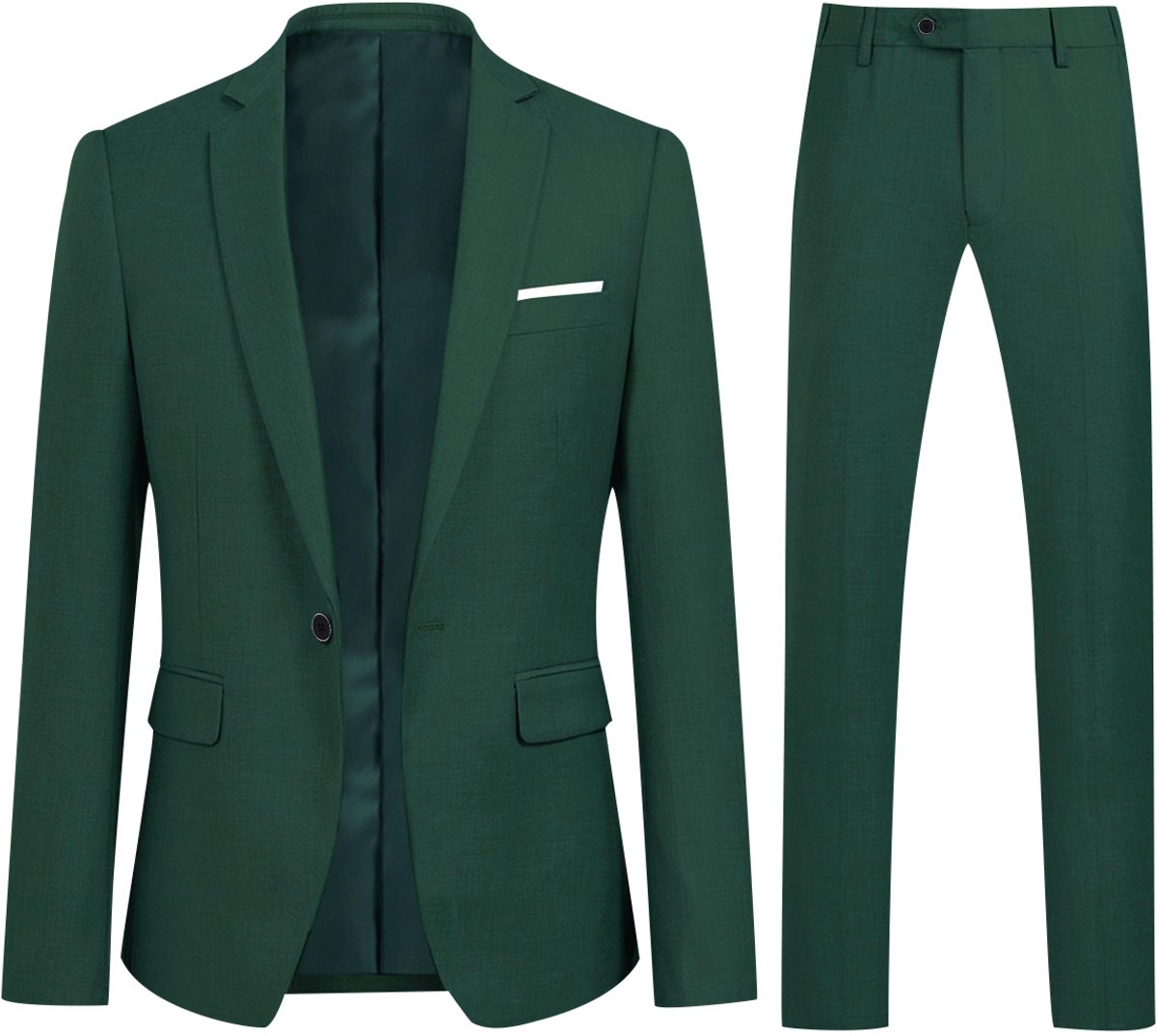 ALLTHEMEN Heren 2-Piece Suit - Zaken moderne casual jas pak - 3XL