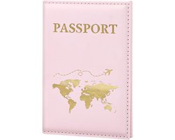 Paspoorthoes, reisaccessoires, paspoortbescherming, unisex PU paspoorthoes (roze)