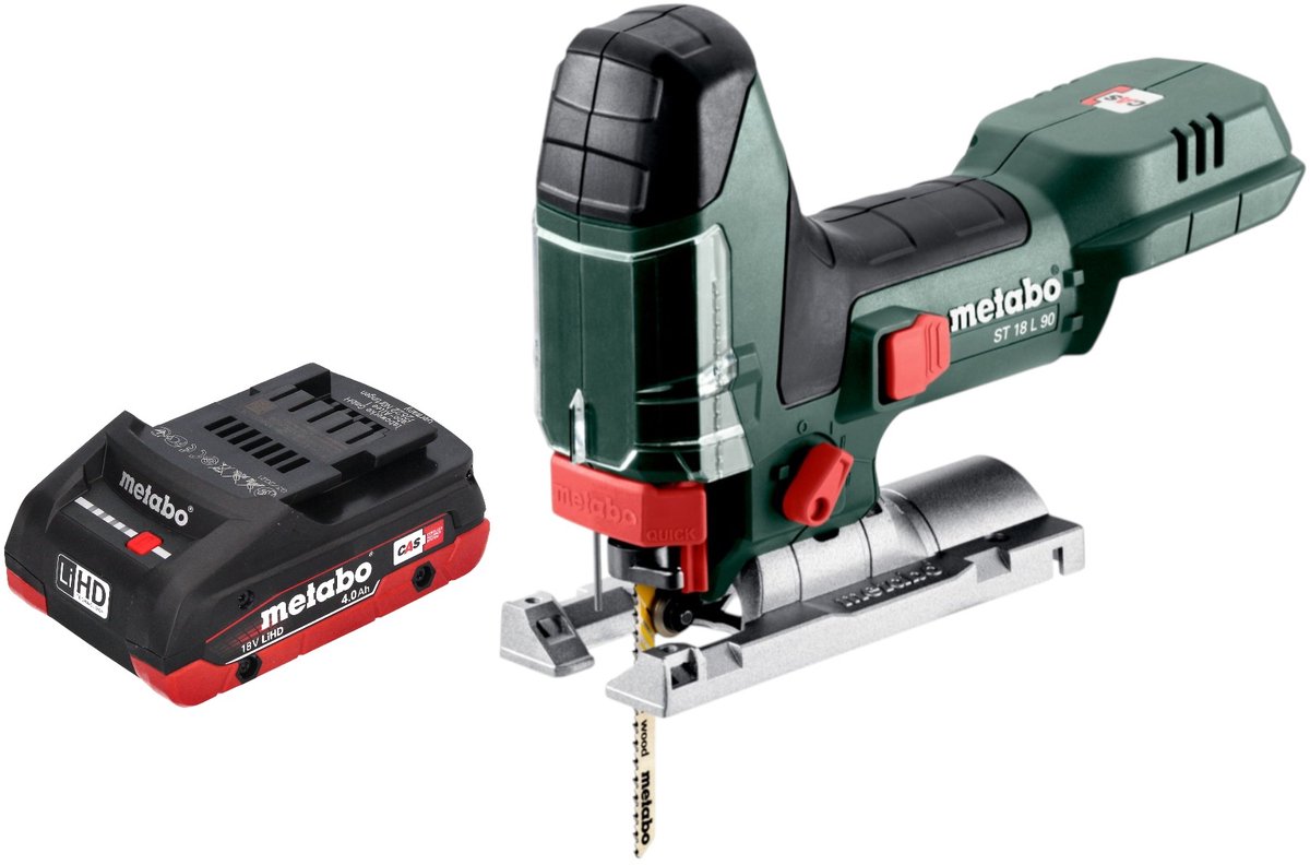 Metabo ST 18 L 90 accu-decoupeerzaag 18 V 90 mm + 1x LiHD-accupack 4.0 Ah - zonder oplader