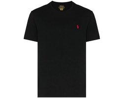 Round Neck Cotton T-Shirt with Short Sleeves - Black Shirts