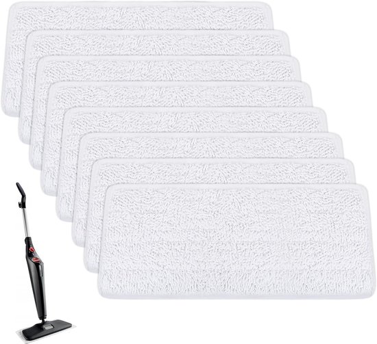 4 stuks reservepads voor stoomreinigers, microvezel 4 stuks reservepads voor stoomreinigers, microvezel