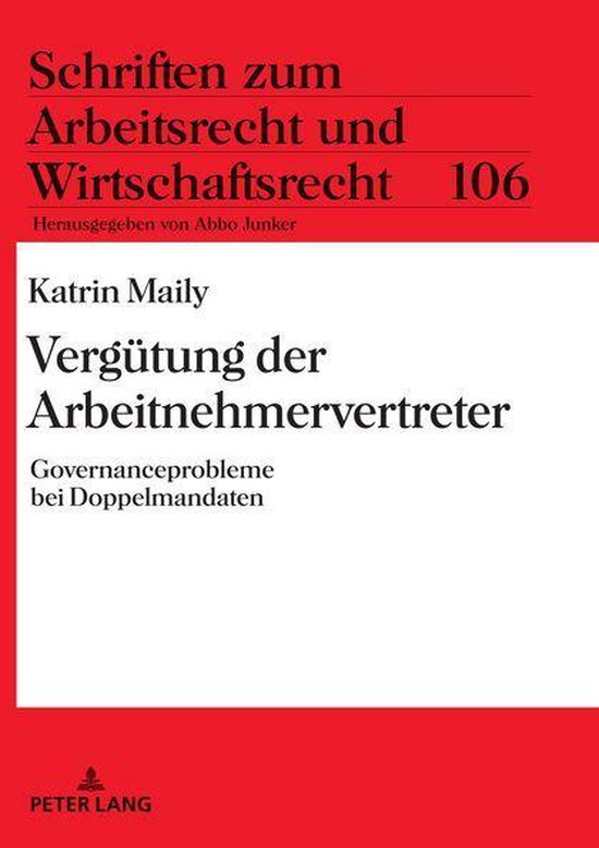 Schriften zum Arbeitsrecht und Wirtschaftsrecht 106 - Vergue ... - cover